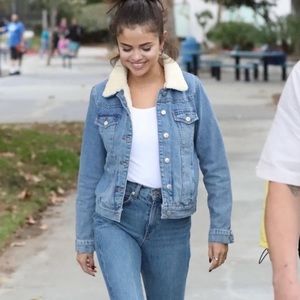 Topshop Sherpa jean jacket